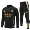 Real Madrid Trainings Sweatshirt Quarter-zip 2024-25 Zwarte - Heren